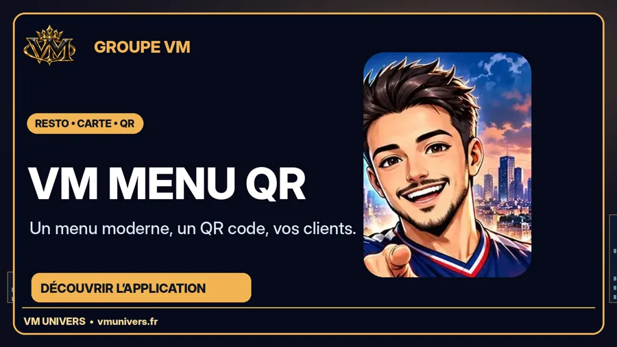 L’identité de VM Menu QR